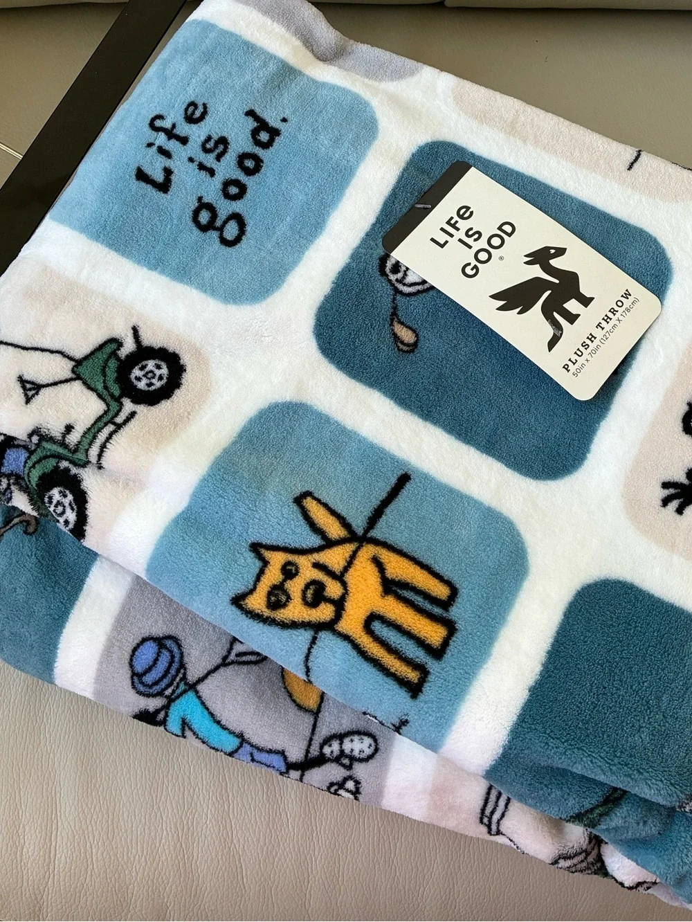 LIFE IS GOOD⛳️ throw blanket